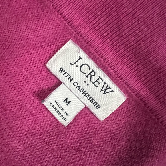 J Crew Factory Cotton-blend polo sweater with Cashmere - Picture 3 of 11